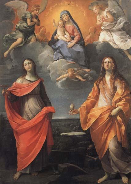 Guido Reni Madonna of the Snow with SS.Lucy and Mary Magdalen